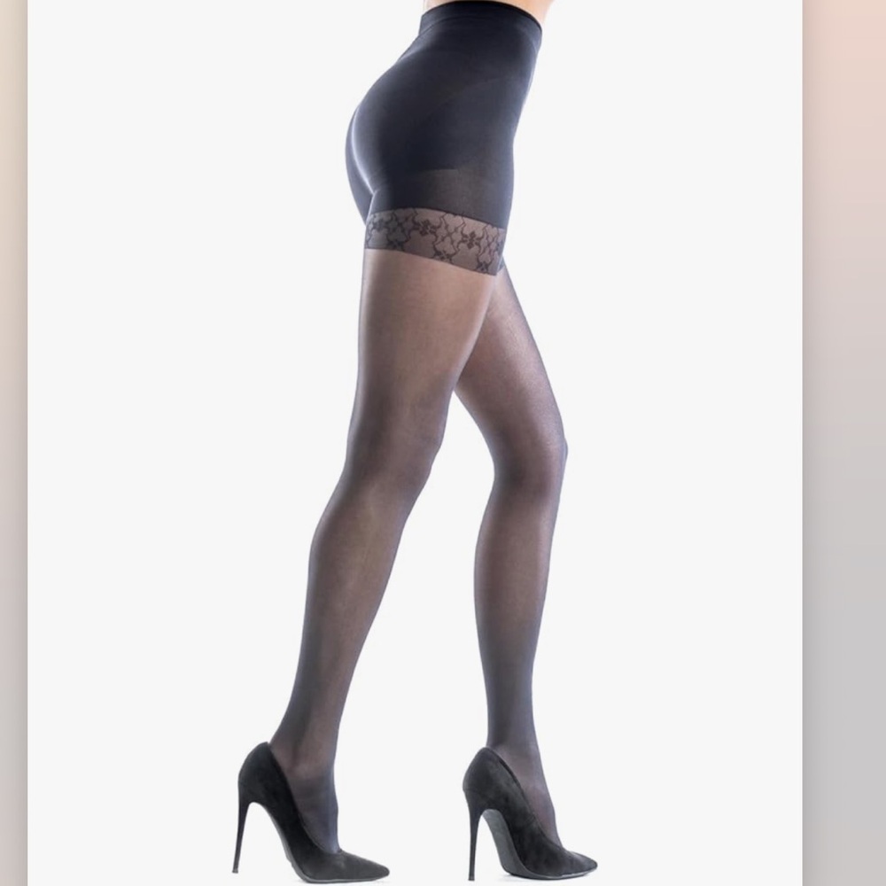 NEW Bundle (3) Silkies Ultra Shapely Perfection Jet Black Nylons XL Extra Large